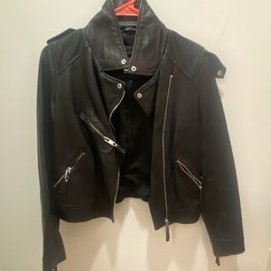 Zara leather jacket